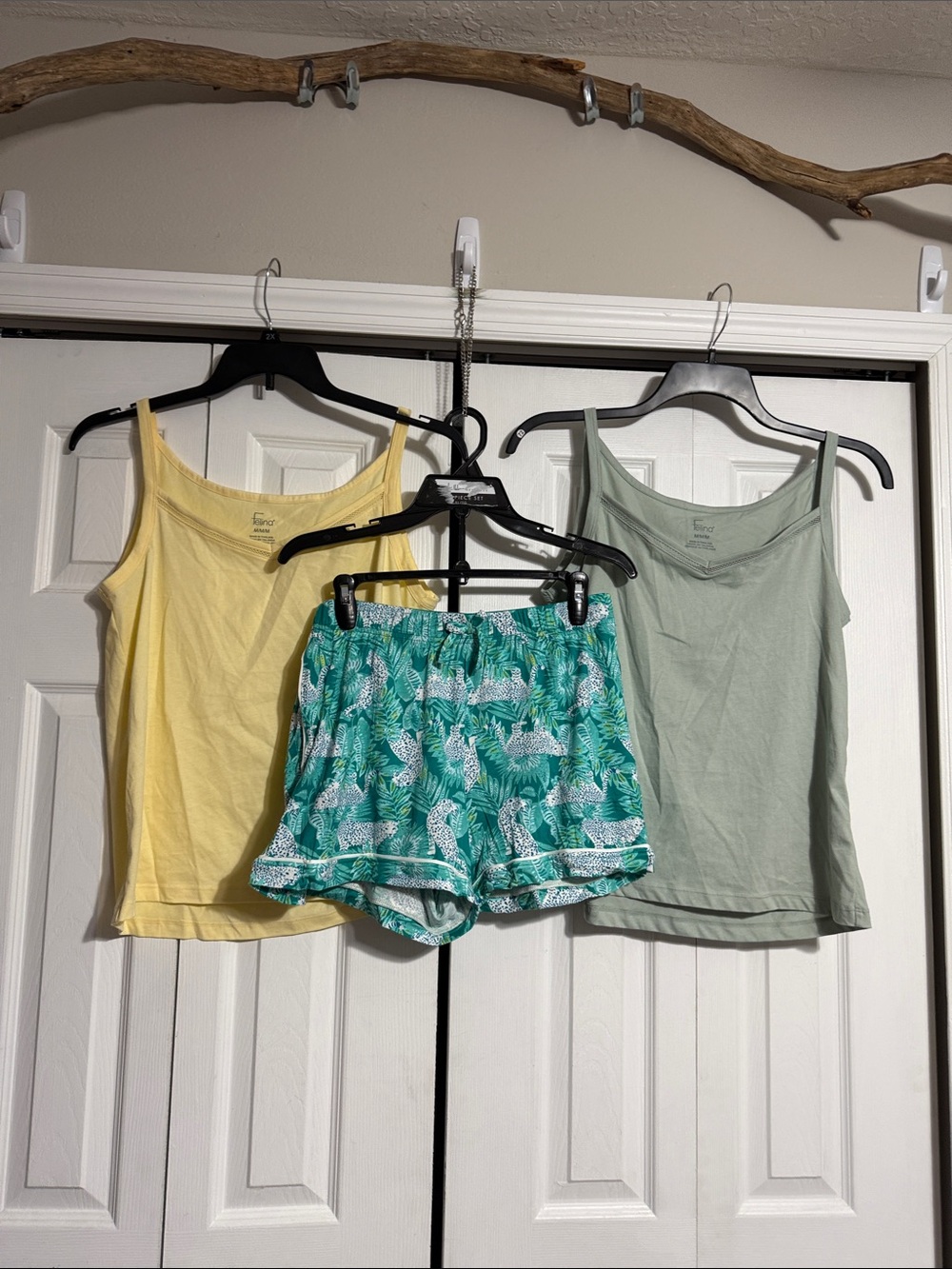 NWOT Room Service shorts & Felina cotton sleep lounge tank top shirts MEDIUM